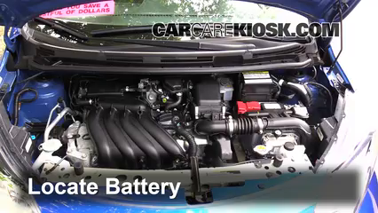 2015 Nissan Versa Note S 1.6L 4 Cyl. Battery Replace